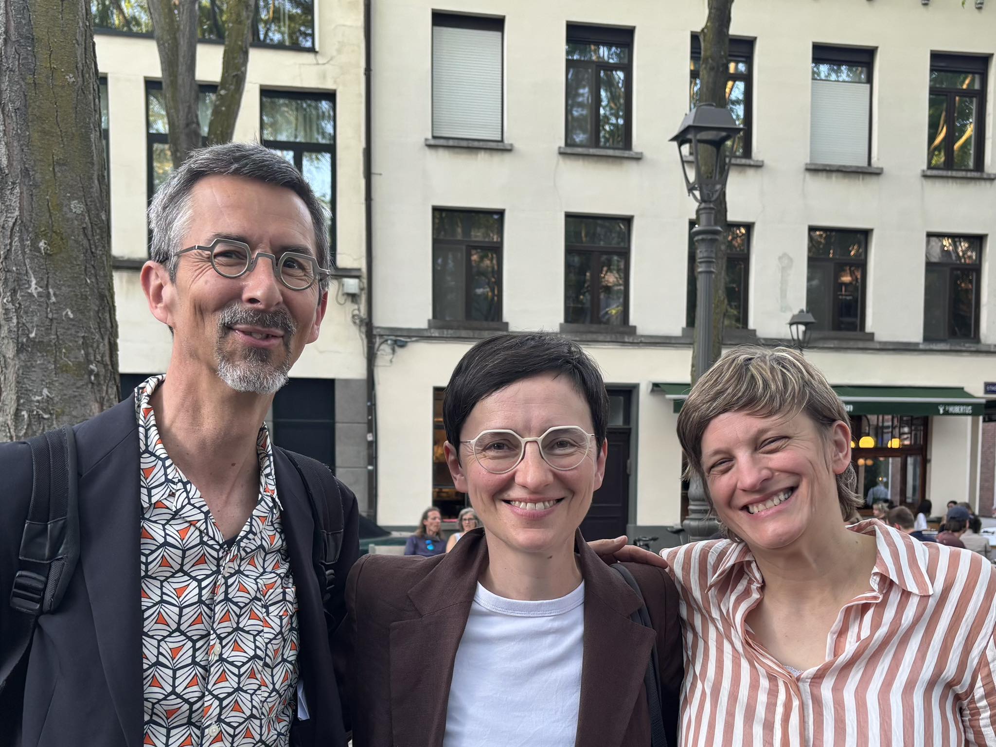 Dirk Van Hulle, Olga Beloborodova and Liz Barry